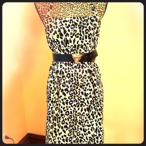Michael Kors cheetah print halter dress